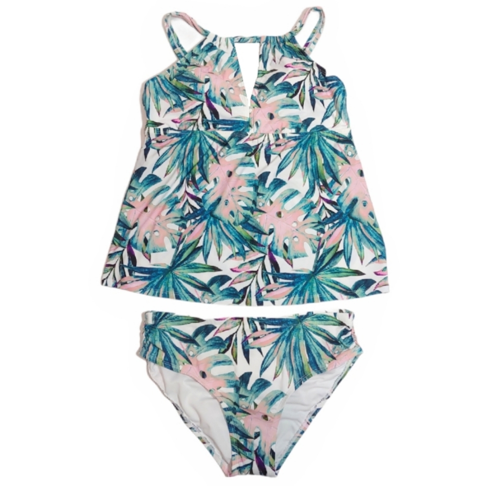2 pc Alex Marie swim set tankini & bottom M nwt